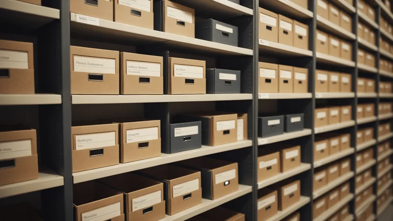 Contract repository and search concept with organized document archive